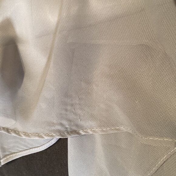 Women’s Gray Chiffon Dress Zip Back Party Mother of the Bride Size 10 **READ - Picture 9 of 10